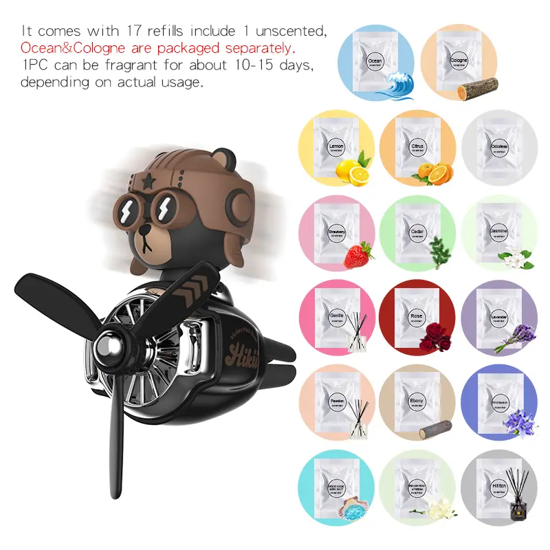 17PCS Bear