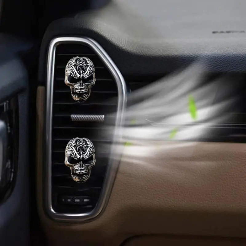 Skull Car Air Vent Freshener Clip - Aromatic Decoration for Vehicles