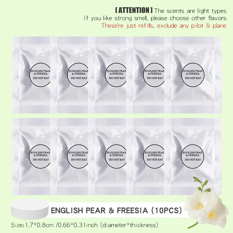 10PCS Pear Freesia
